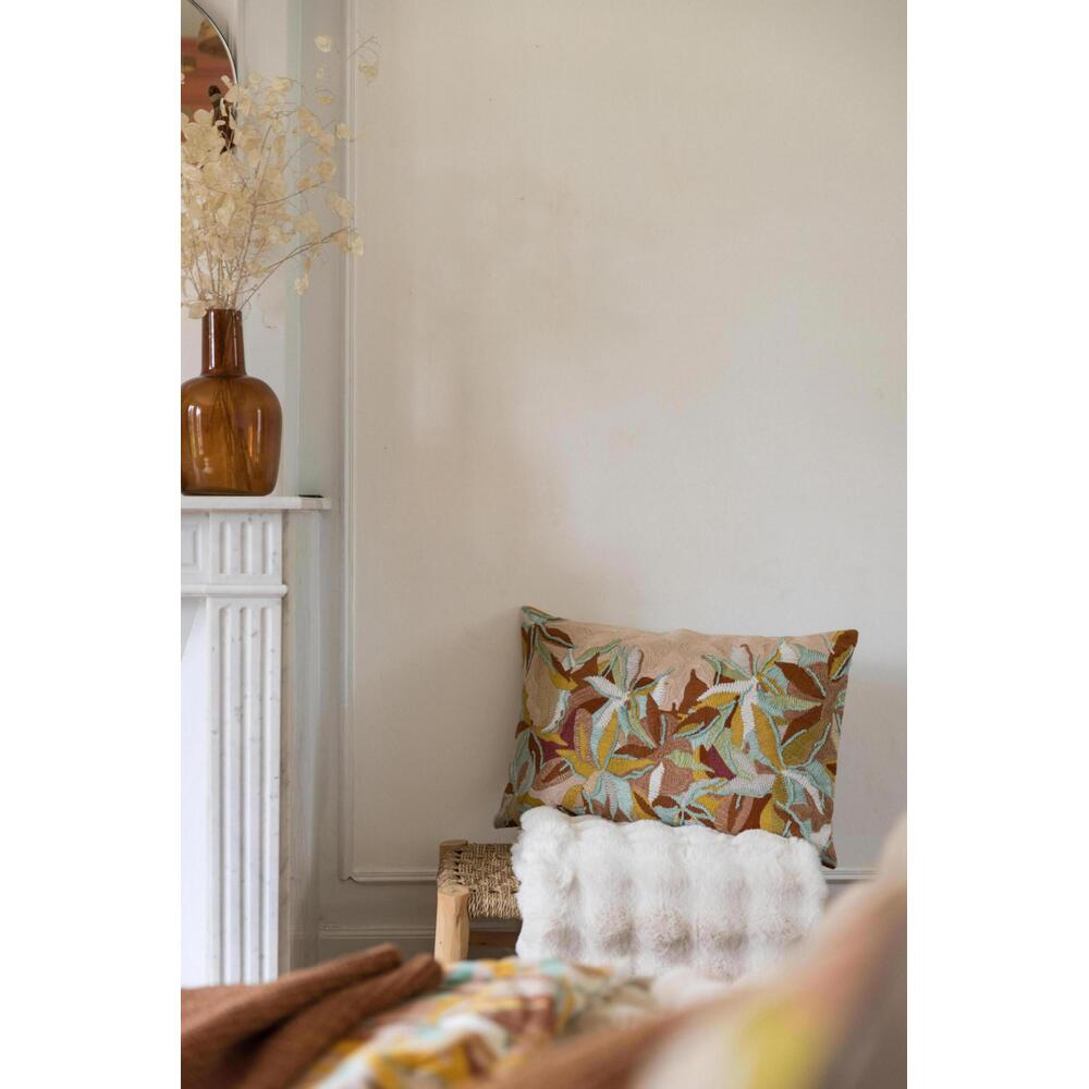 Vivaraise HOUSSE DE COUSSIN BRODE ALINA DRAGEE