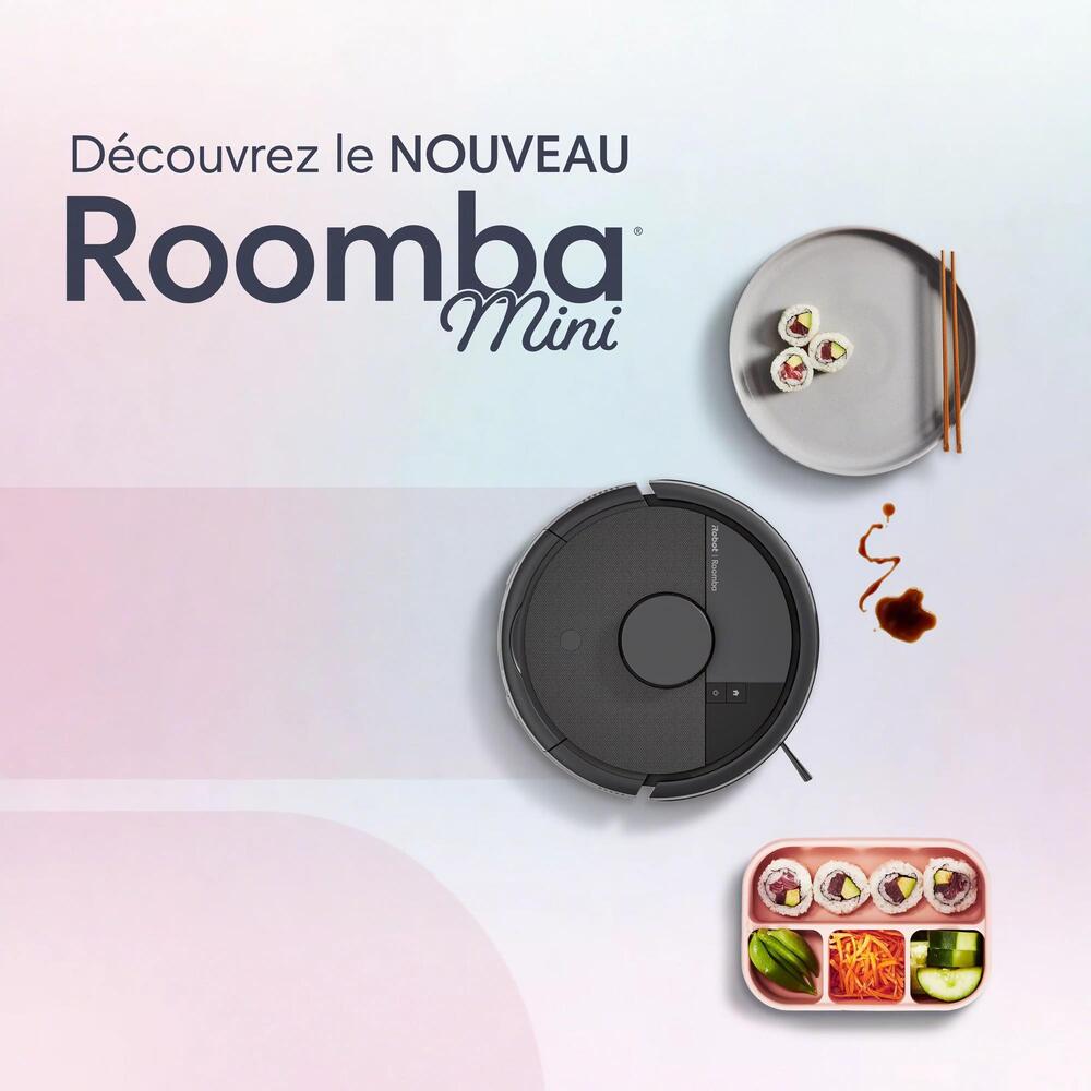 Robot Aspirateur Laveur IROBOT Roomba Mini Noir F155040