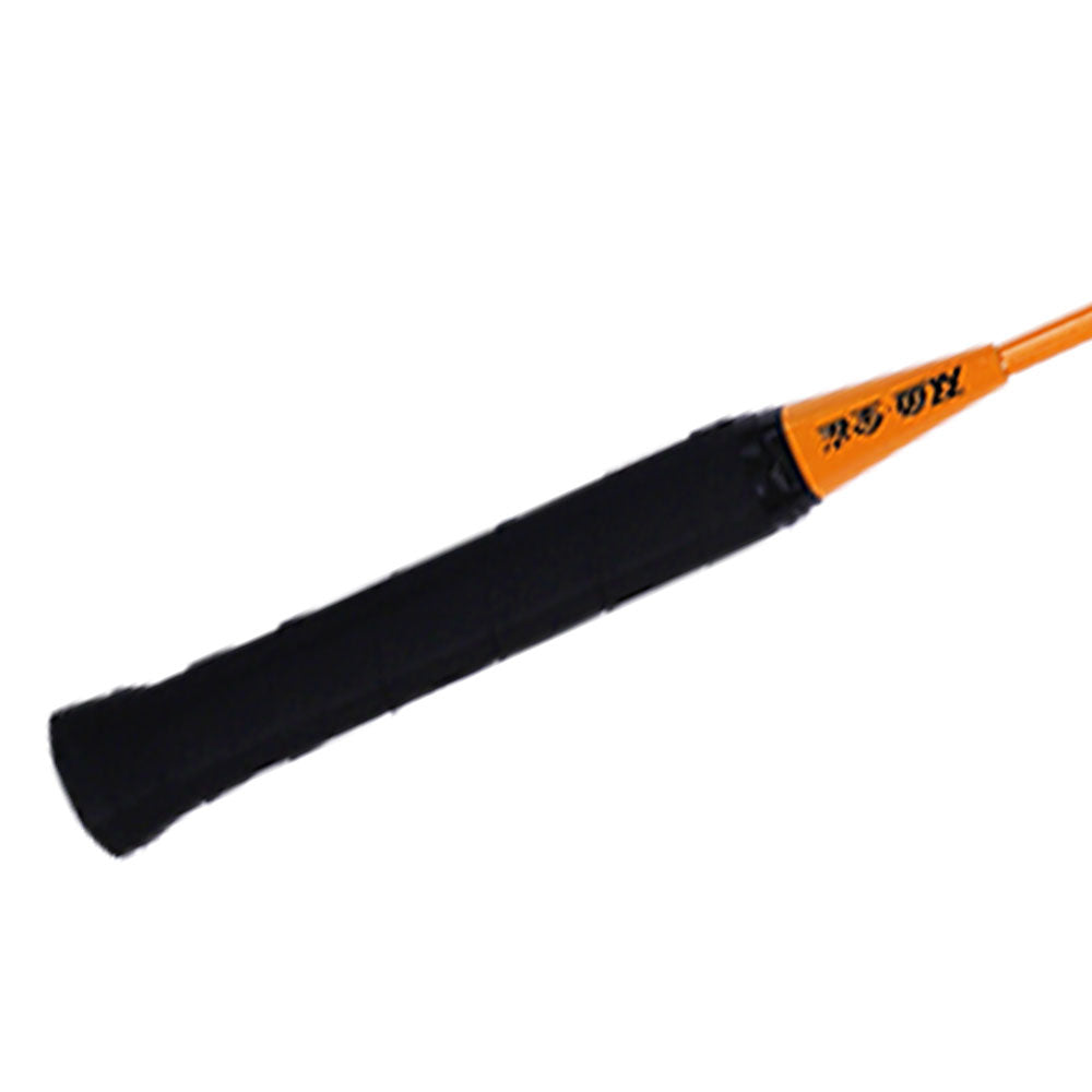 Double Fish JinQue Raquettes de badminton légères et durables Set de doubles Orange 1307 avec housse, 2 raquettes, volants non inclus