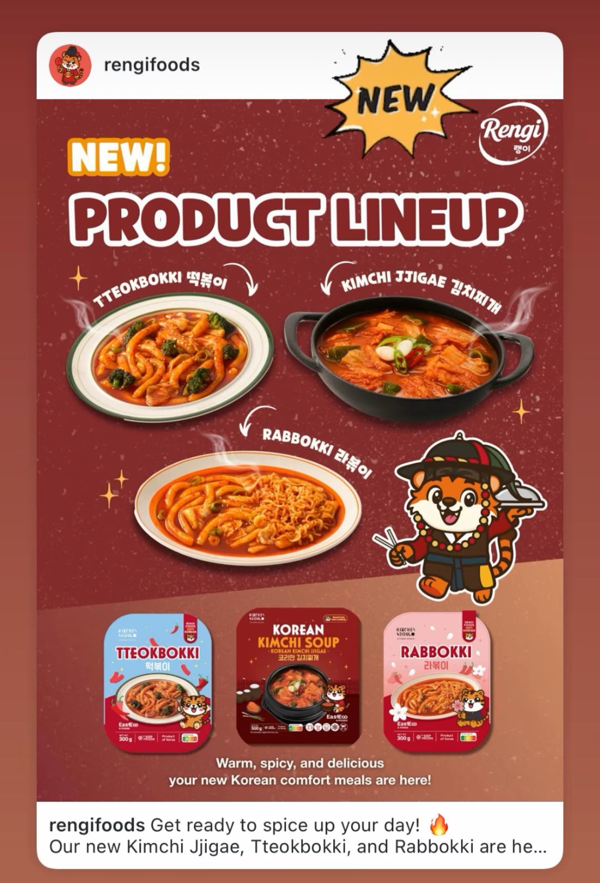 EASTECO Tteokbokki de Rengi - 300 g