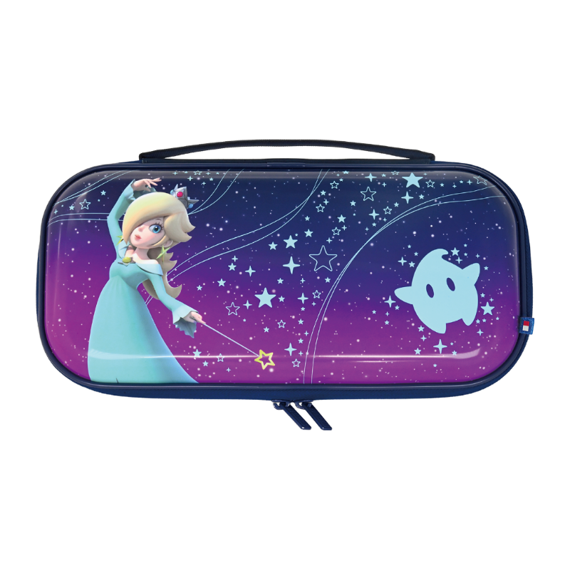HORI Super Mario Galaxy Housse de protection et transport Nintendo Switch 2 - Filet rangement accessoires - 10 compartiments jeux - Motif Harmonie