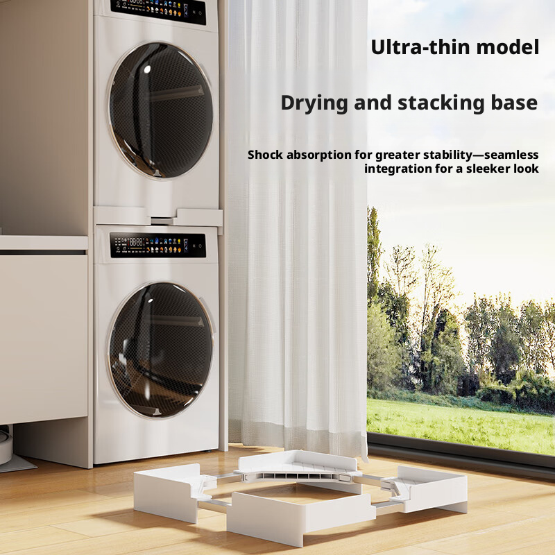 CNTSLNB+ Base de machine + base de superposition pour lave-linge et sèche-linge