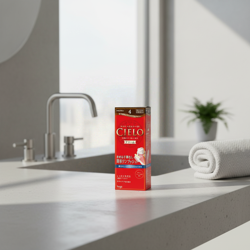 BIGEN Hoyu Cielo Crème colorante pour cheveux EX 4 Brun châtain clair 1 unité
