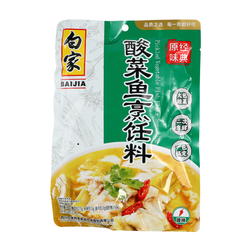 BAI JIA Assaisonnement saveur poisson aux légumes marinés - 300 g