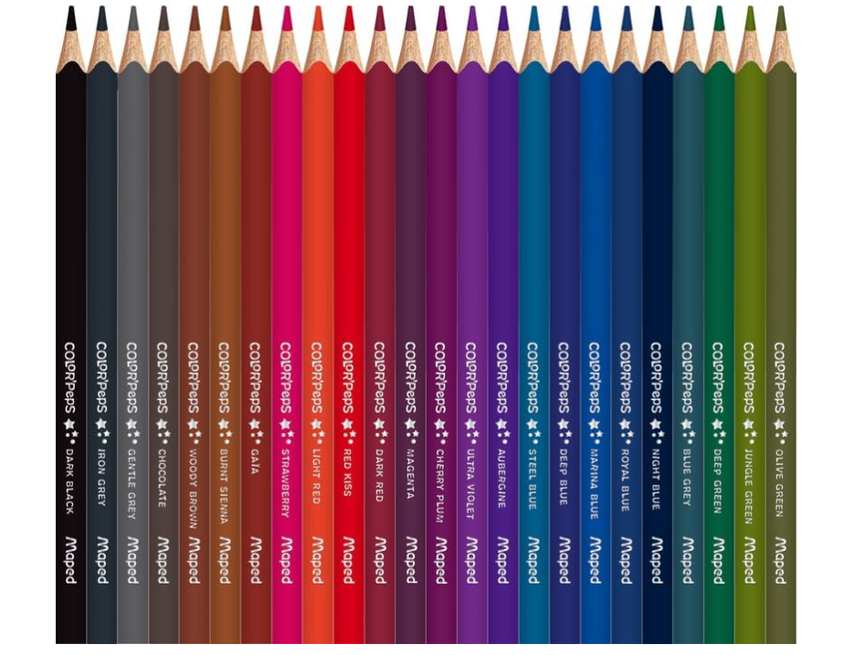 Maped Color'Peps Crayons de Couleur Classiques Lot de 72 Triangulaires