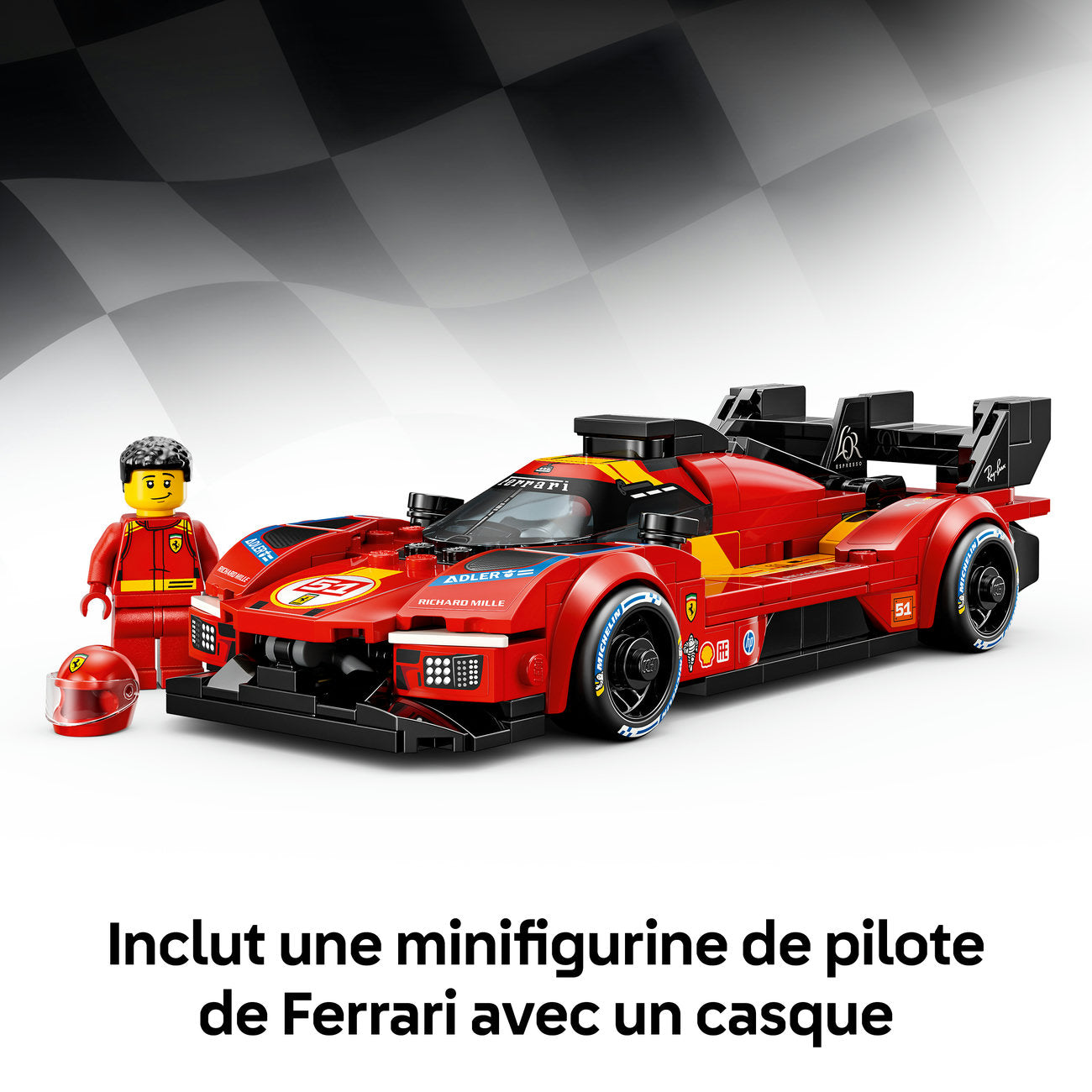 LEGO Speed Champions Ferrari 499P Set de Construction de Voiture de Course 77261