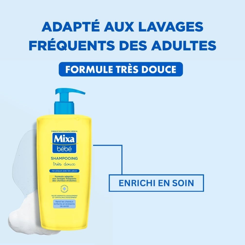Mixa Bebe Shampooing Très Doux 750 ml