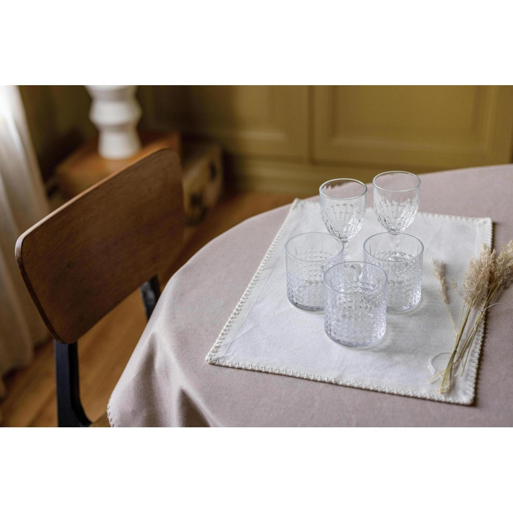 WINKLER Nappe recyclée Delia naturel - 170 x 300 cm