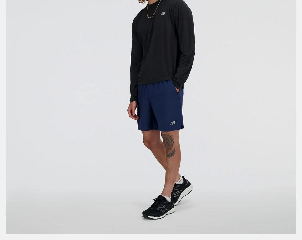 New Balance T-shirt de sport manches longues MT BK Noir