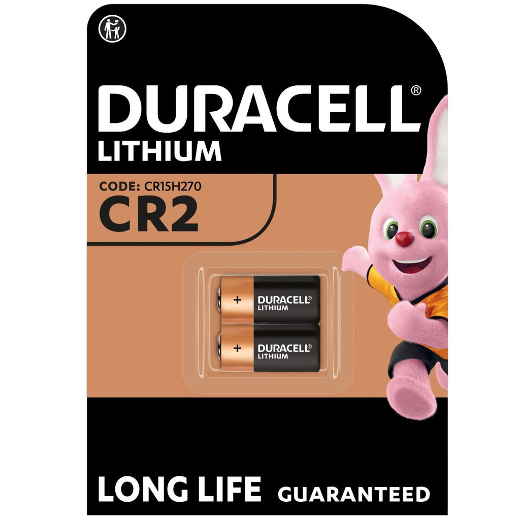 DURACELL CR2 Lot de 2 piles au lithium haute puissance 3 V CR15H270, puissance longue durée