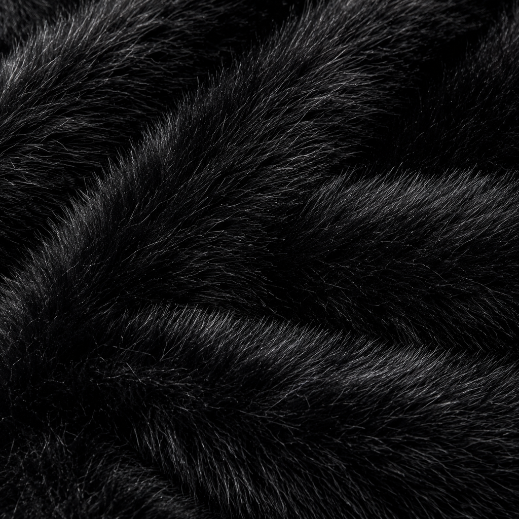 Tapis Ourson en Fausse Fourrure de Lapin Peluche Doux, 70x90 cm Tapis Shag Antidérapant, Tapis d'Appoint Mignon Noir pour Chambre d'Enfant, Chambre Bébé, Décoration de Chambre