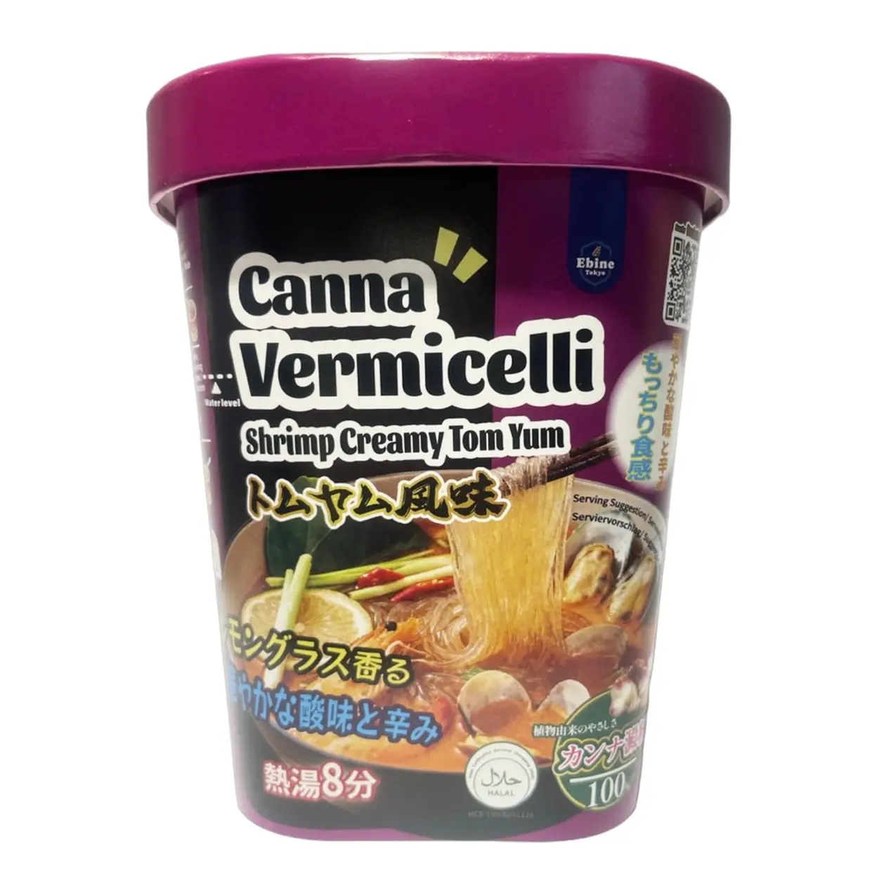 Canna Vermicelles Tom Yum crémeux aux crevettes 80 g