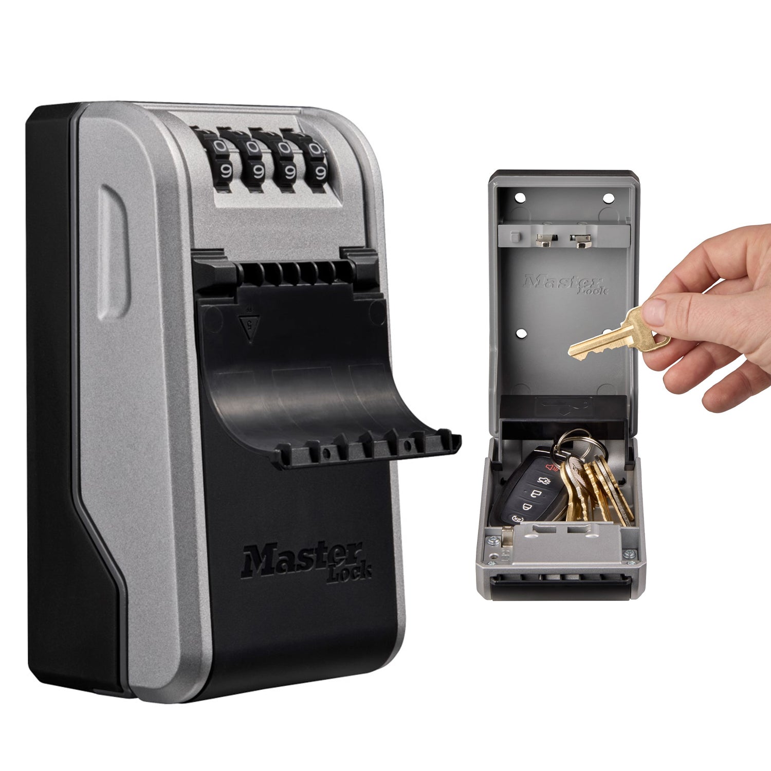 Master Lock 5481EURD boîte à clés murale, nouveau design innovant, grande capacité, haute sécurité
