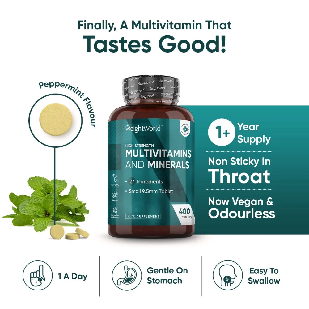 WeightWorld Multivitamines avec Minéraux 400 Comprimés