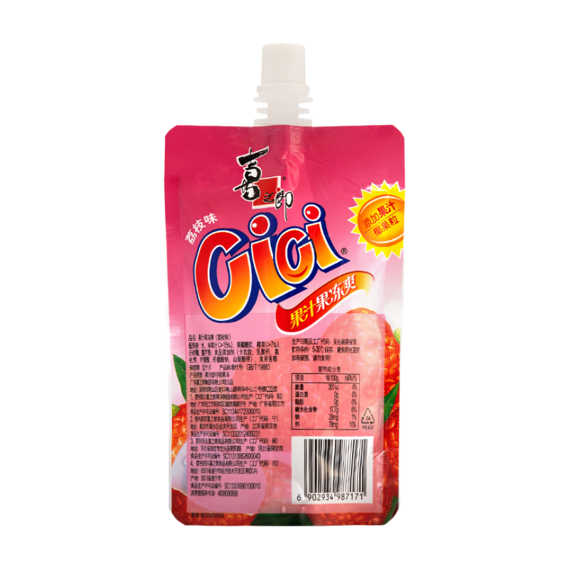Strong CICI Jelly aux fruits - Saveur litchi 150 g