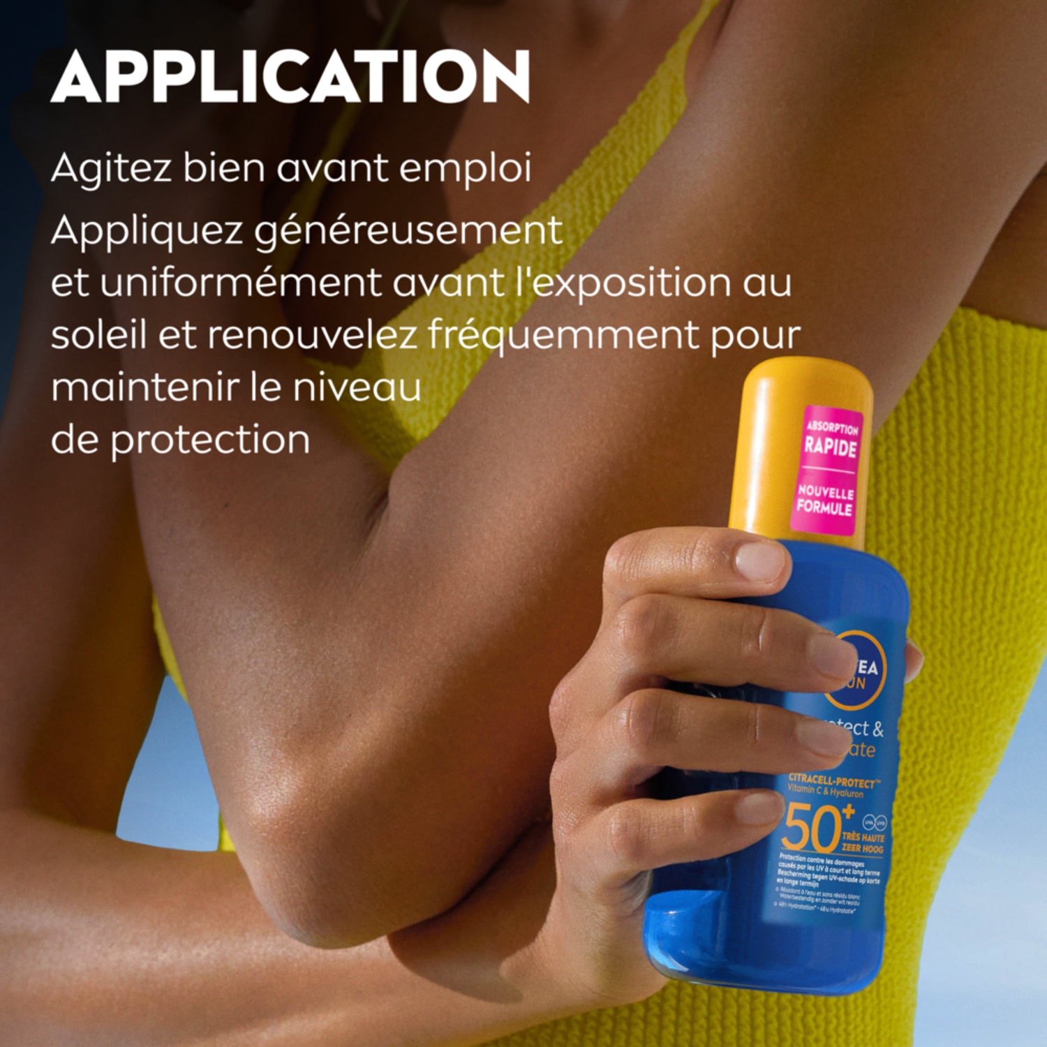 Nivea Sun Spray Solaire Protect & Hydrate SPF 50+ - 200 ml