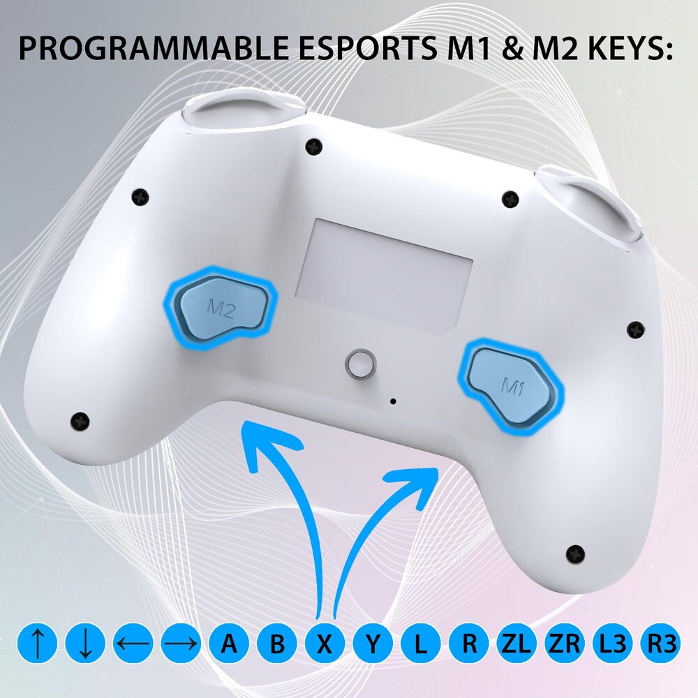 SUBSONIC Manette sans fil SW2 & SW avec LED - Blanc
