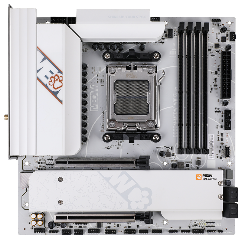 COLORFUL COLORFIRE B850M-MEOW WIFI7 V14 Carte mère, format M-ATX