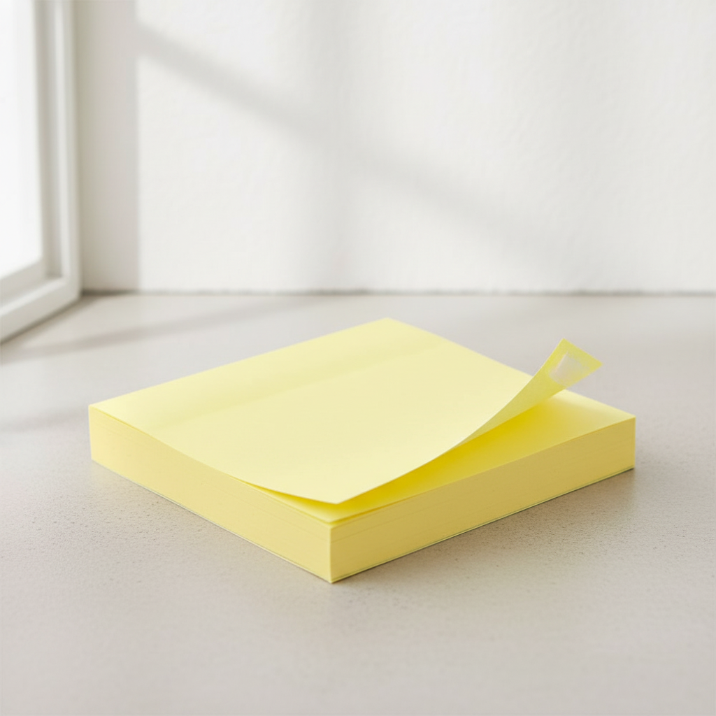 Post-it® Notes repositionnables, Jaune canari, 76 mm x 76 mm, 100 feuilles/bloc, 6 blocs/paquet, 100 % PEFC, SGSCH-PEFC-COC-110078