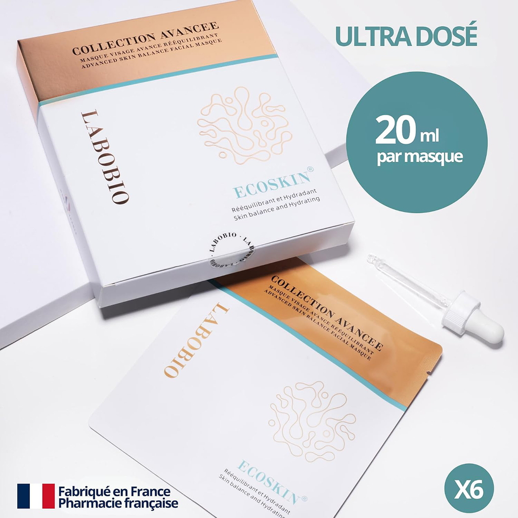 LABOBIO Masque Visage Équilibre Avancé de la Peau (6 Feuilles × 20 ml)