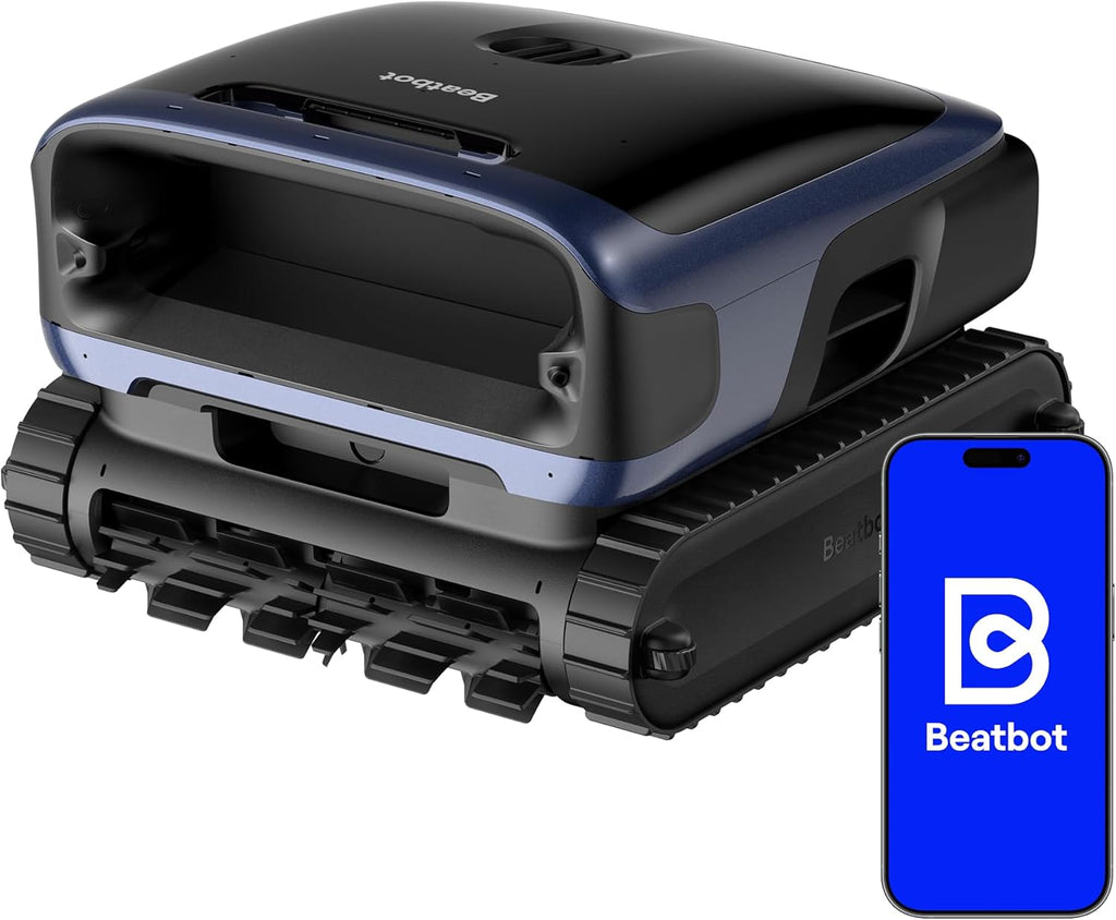Beatbot M70 Version Robot de Piscine, Nettoyeur de Piscine 4-en-1, Débit de 25700 L/h, Station d'Accueil de Surface Intelligente, Capacité de Déchets de 6 L, Batterie de 10000 mAh