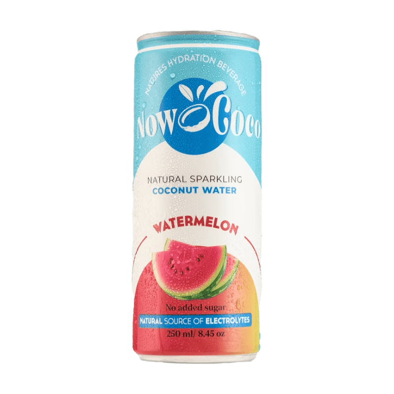 NOW COCO Eau de coco pétillante à la pastèque 250 ml