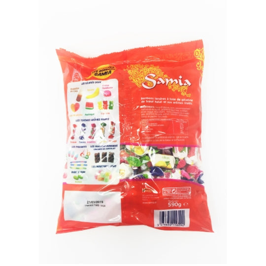 SAMIA Bonbons tendres fruits Halal 590 g