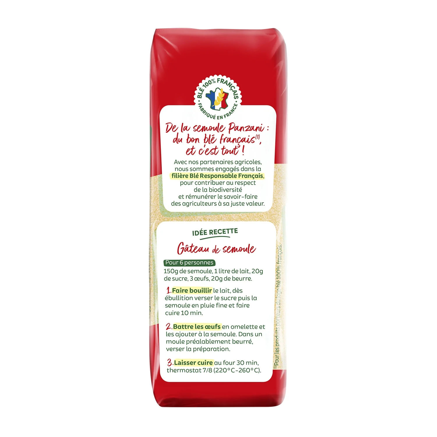 PANZANI Semoule fine - 500 g