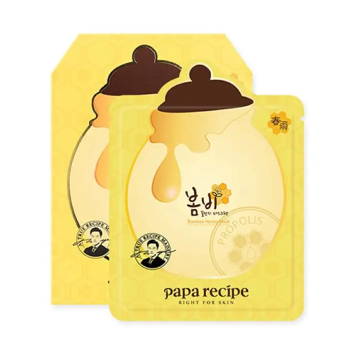 Papa Recipe Masque en Tissu Miel Abeille - 10 Feuilles