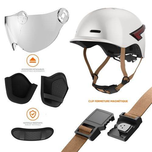 Casque led glow gris m