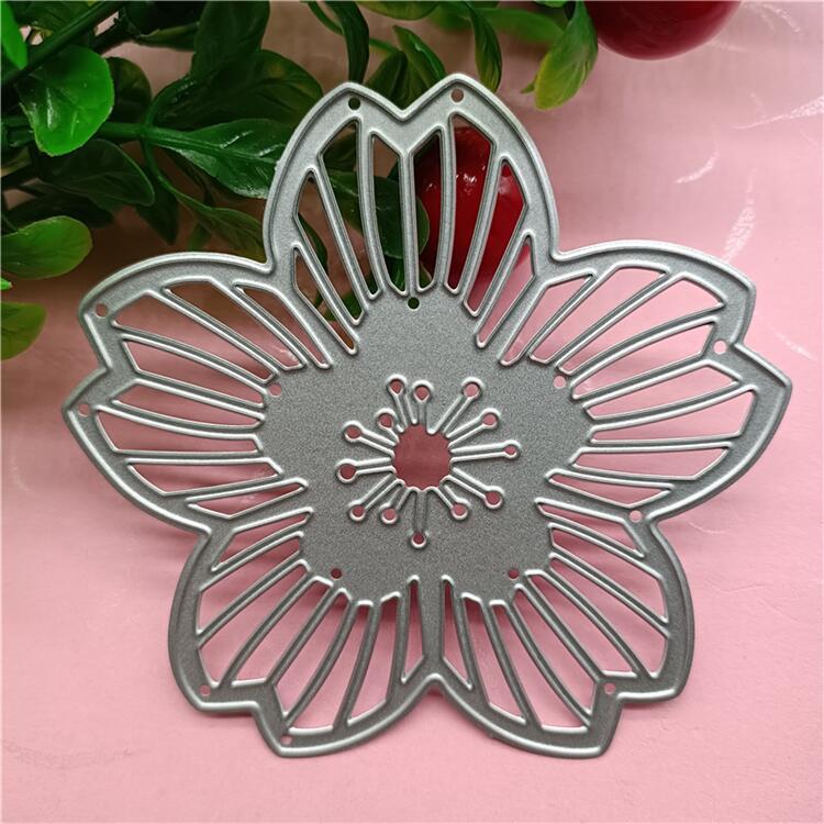 Dies de coupe en métal fleur pour kit de création de cartes découpes en papier en relief dies de découpe machine à scrapbooking gabarits poches de rangement fournitures