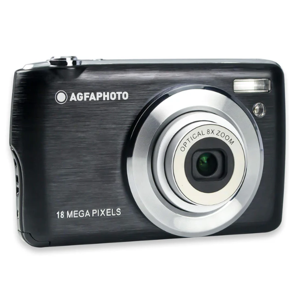 AgfaPhoto Appareil photo numérique compact 18 Mpx avec zoom optique 8x - Noir