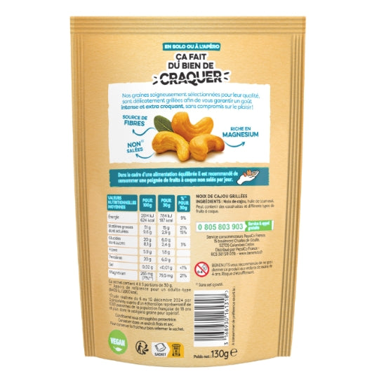 BENENUTS noix cajou sans sel 130g