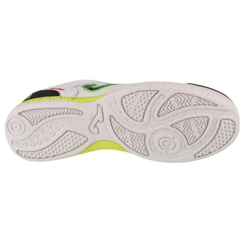 JOMA Chaussures de futsal Top Flex intérieures Blanc/Jaune 43