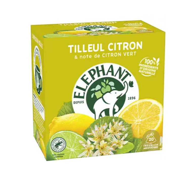 ELEPHANT Infusion Gingembre citron Bio 20 sachets