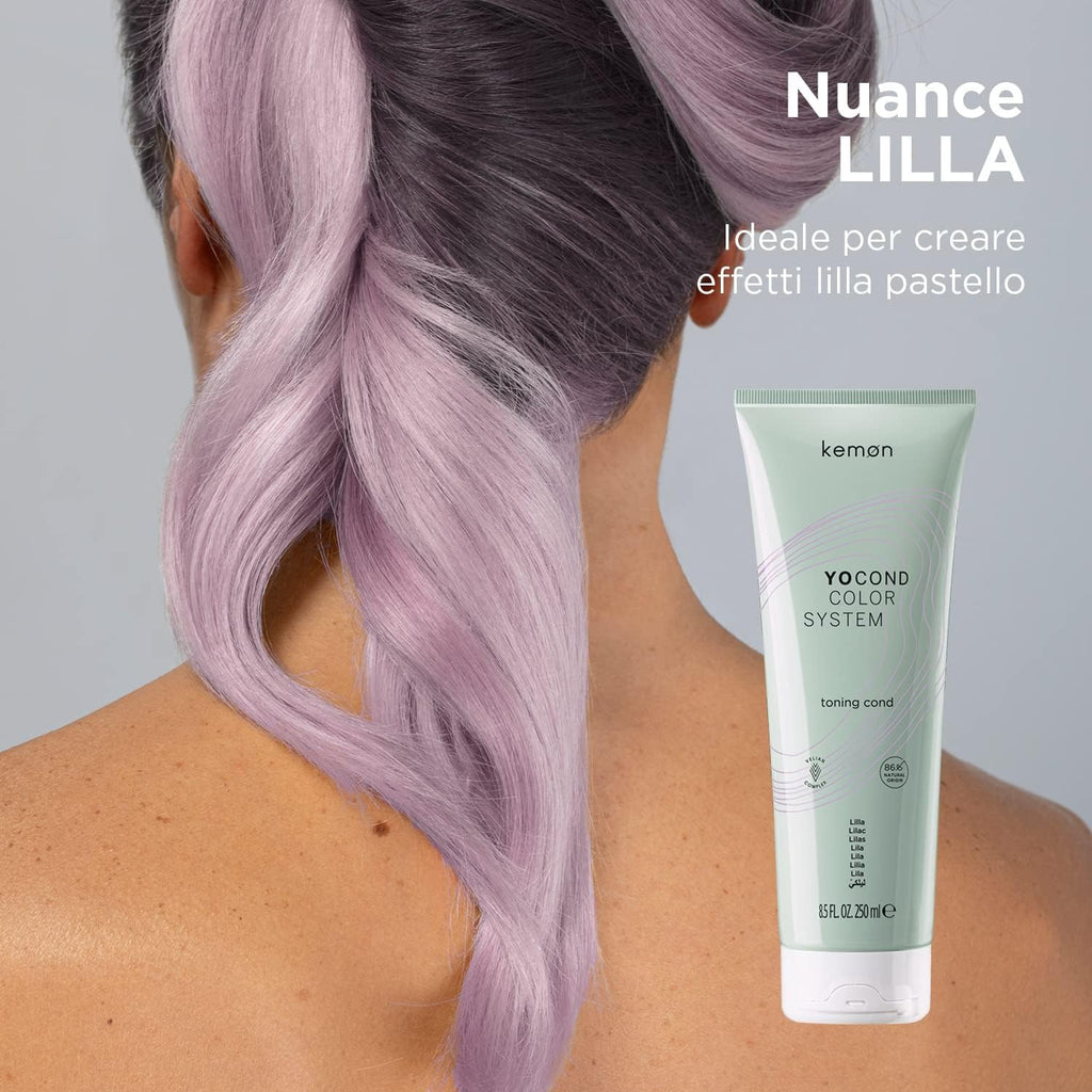 KEMON Yo Cond Color System Après-shampoing colorant, teinte lilas - 250 ml