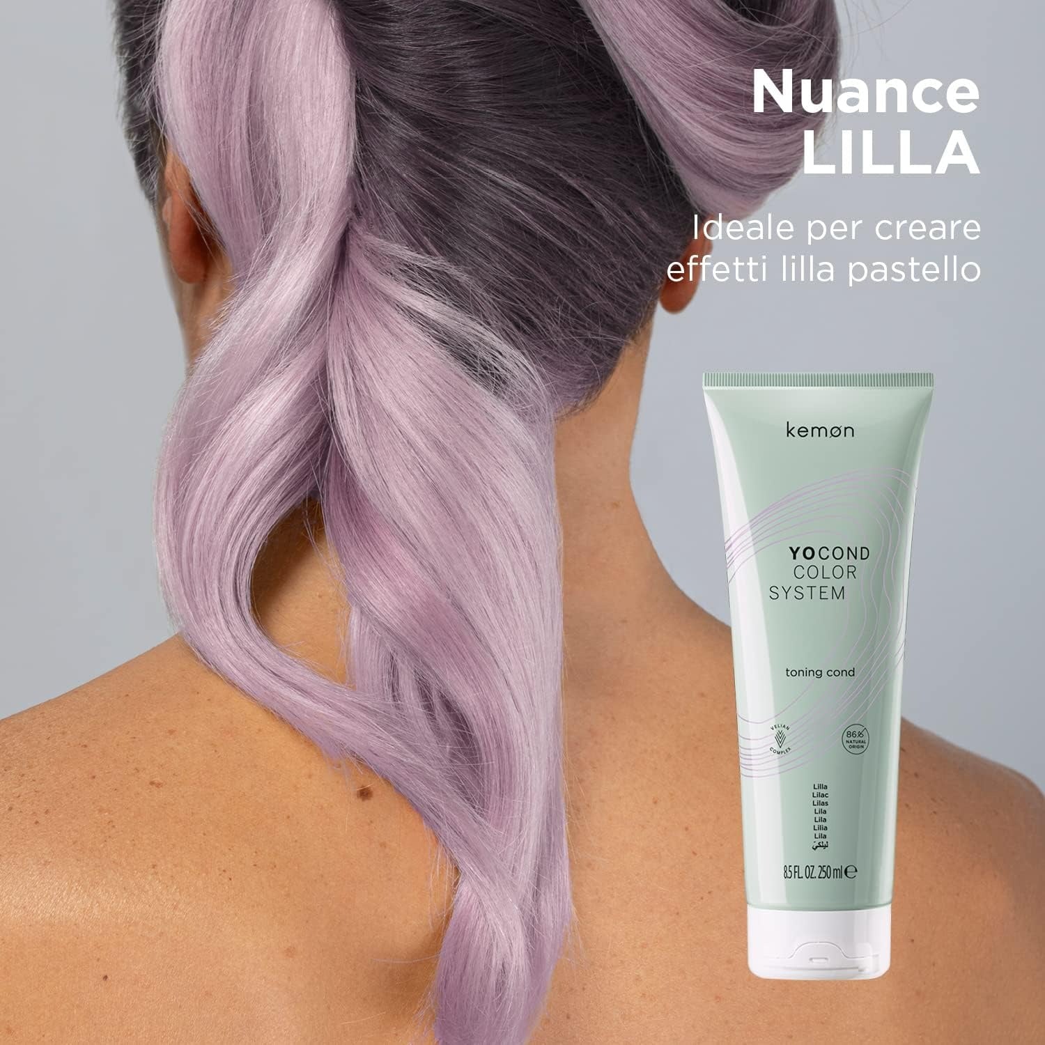 KEMON Yo Cond Color System Après-shampoing colorant, teinte lilas - 250 ml
