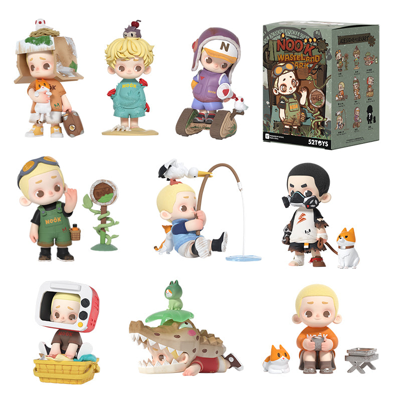 52TOYS NOOK Série Wasteland Paradise Boîte Mystère, Figurine de Collection Tendance, Décoration de Bureau en Peluche Mignonne, Cadeau d'Anniversaire, Une Figurine Aléatoire par Commande