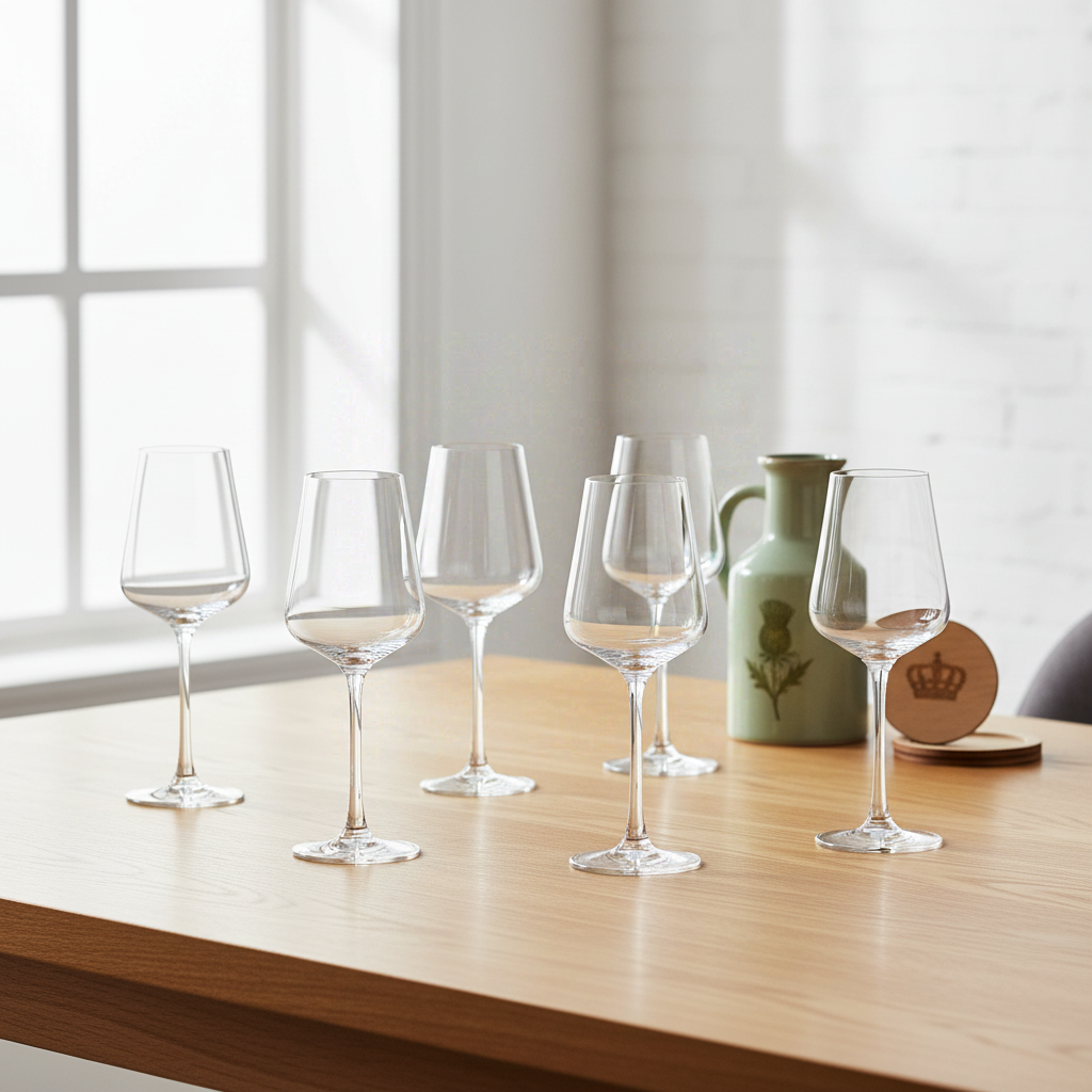 BJÖRN LAGOM Lot de 6 verres à pied - 6 x 34 cl