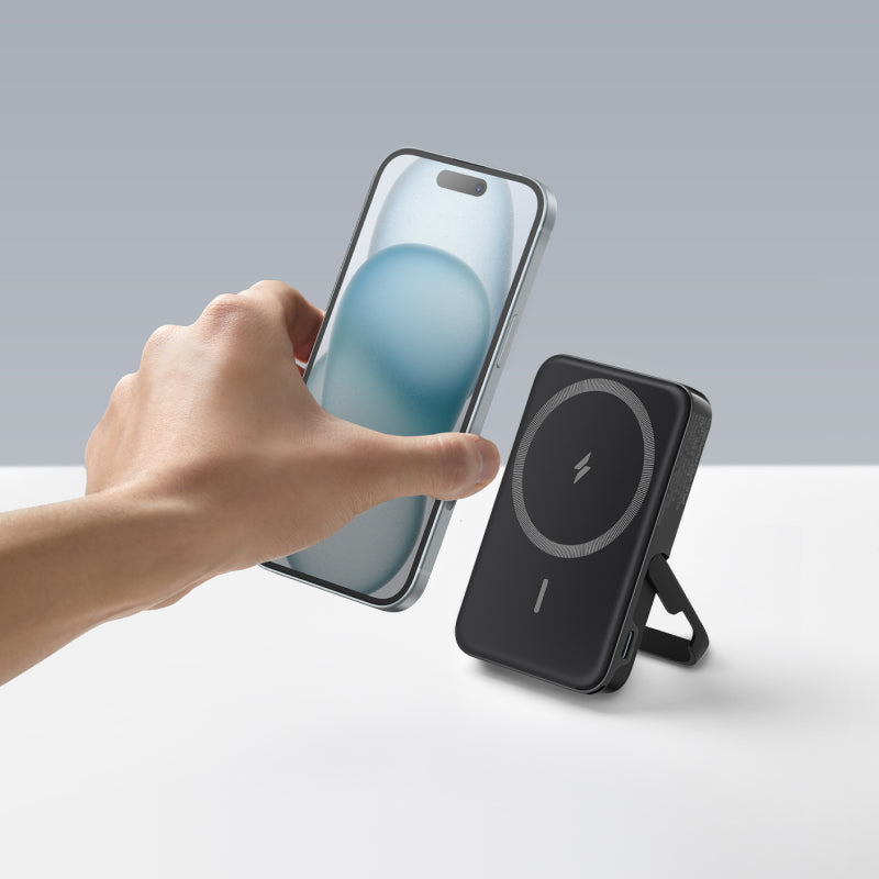 Anker 322 MagGo 5 000 mAh chargement sans fil noir