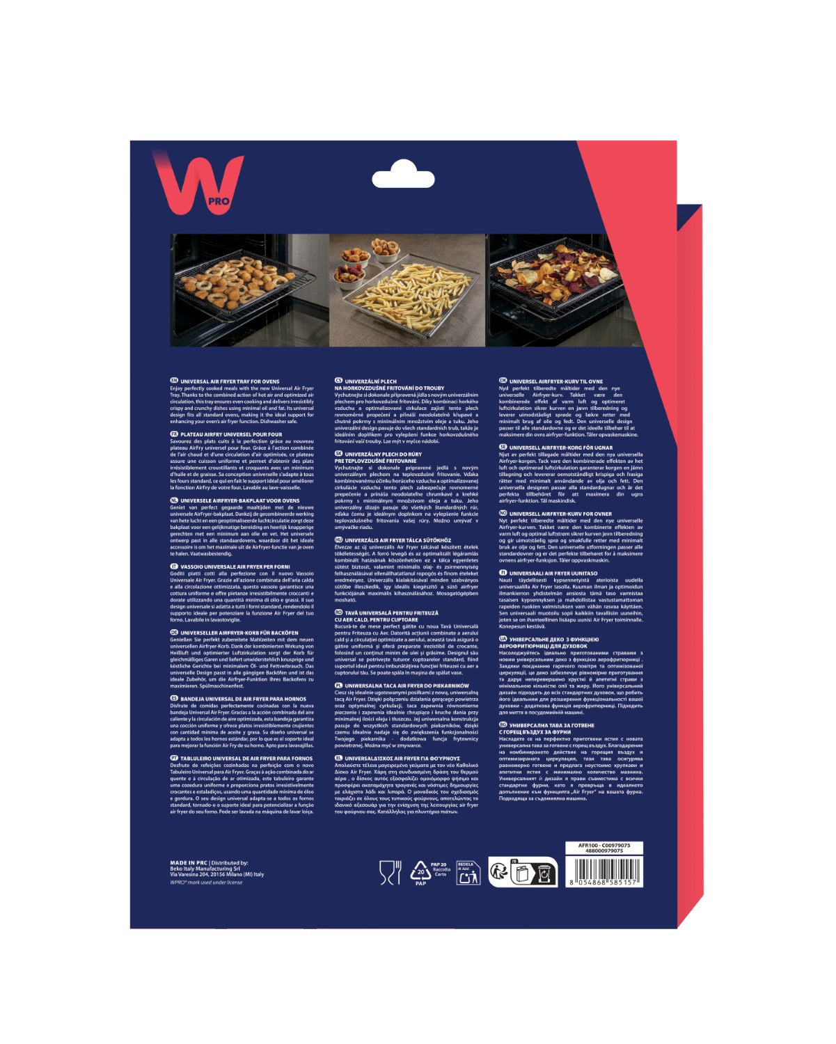 Wpro AFR100 Grille Airfry universelle pour four