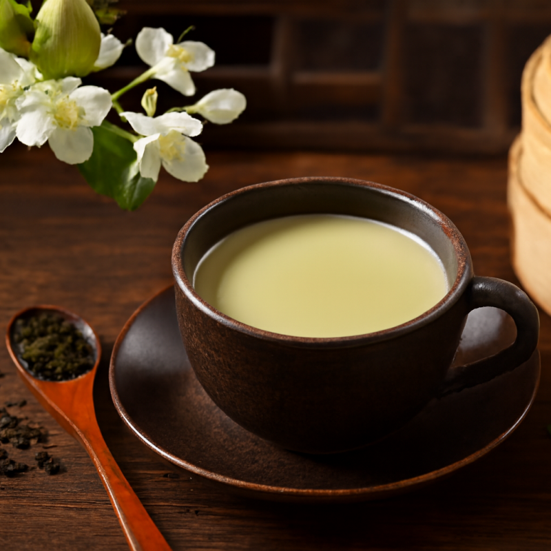 Xiang Yue Thé au lait artisanal Thé vert au lait au jasmin 115 g