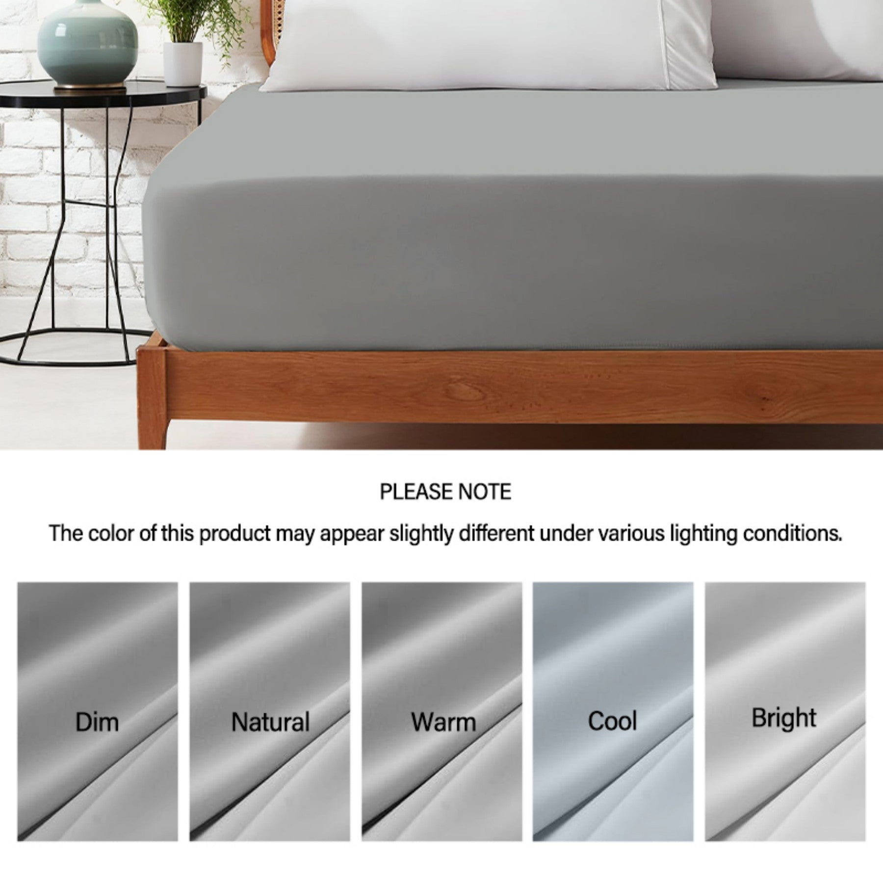 LeBonsoir Drap-housse 135 x 190 cm, Bonnet profond 30 cm / 12 pouces - Microfibre douce, Élastique anti-déchaussement, 1 drap-housse uniquement - Gris clair