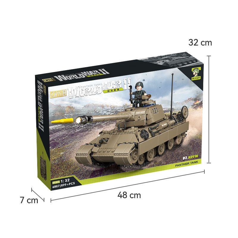 CAYI PzKpfw V Panther 899 pcs Set de Blocs de Construction pour Bricoleurs