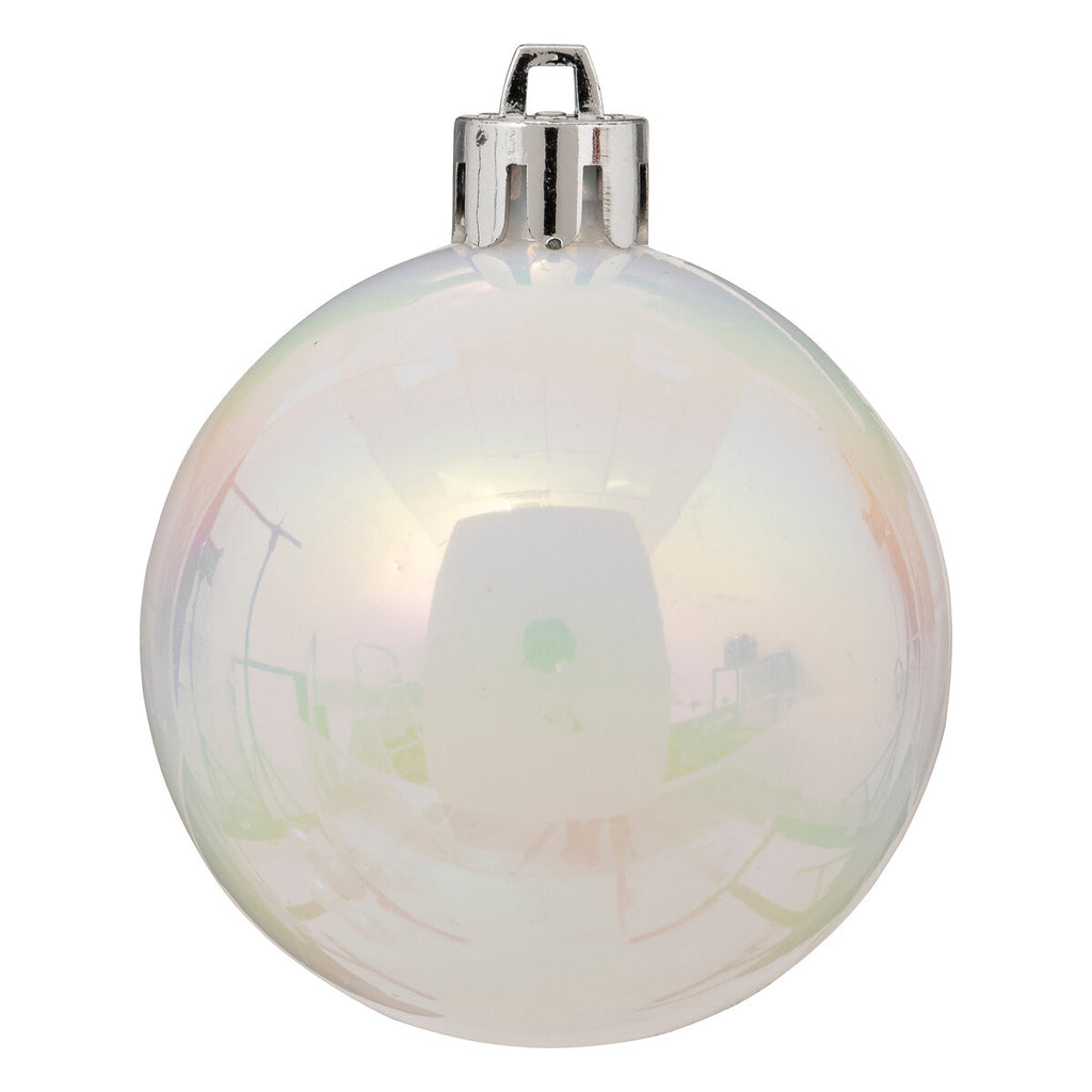 Atmosphera Lot de 18 boules de Noël argent