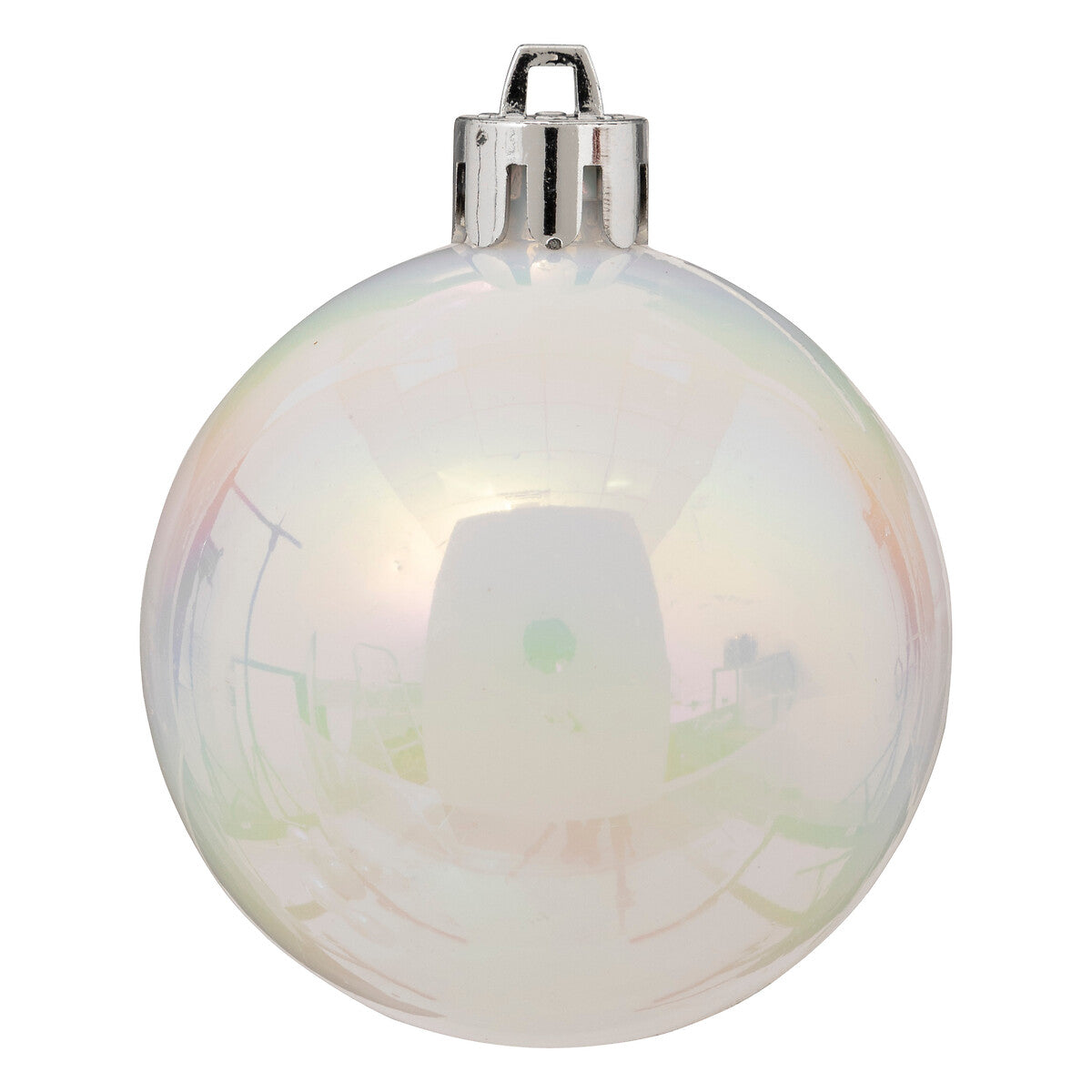 Atmosphera Lot de 18 boules de Noël argent