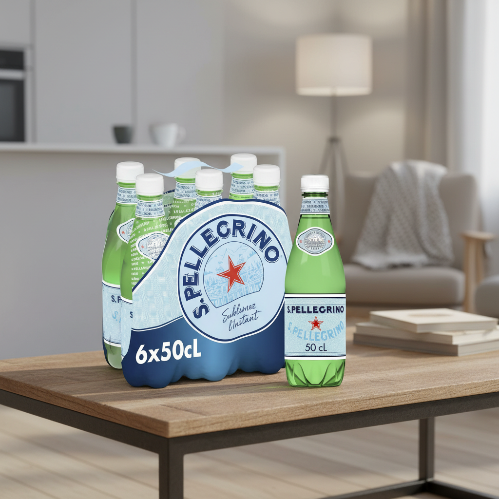 SAN PELLEGRINO Eau pétillante - 6 x 50 cl