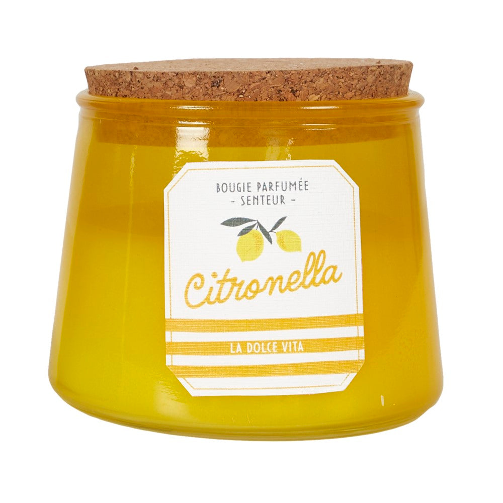 HOME DECO FACTORY Bougie parfumée Bain de Soleil en pot, hauteur 8 cm