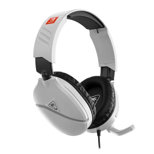 Turtle Beach Recon 70 Casque Gaming Filaire (Prise 3,5 mm) - Micro Flip-to-Mute - Nintendo Switch, Switch Lite, Switch OLED & Switch 2 - Blanc