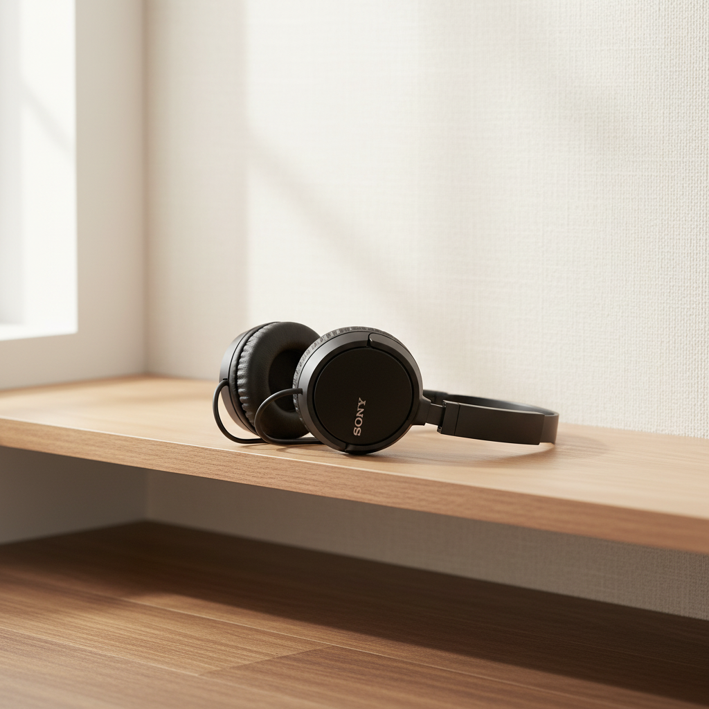 Sony MDR-ZX110 Casque circum-aural, Prise jack 3,5 mm, Noir